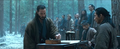 Keanu Reeves and Sanada in 47 Ronin. Photo: Universal Pictures
