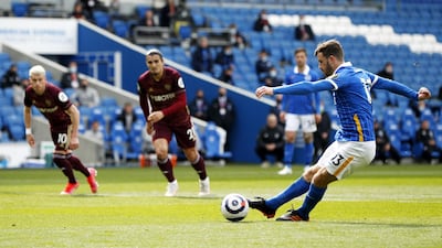 Pascal Gross - 7: A well-taken penalty from the German midfielder put Brighton ahead. Defended well in midfield alongside Bissouma. EPA