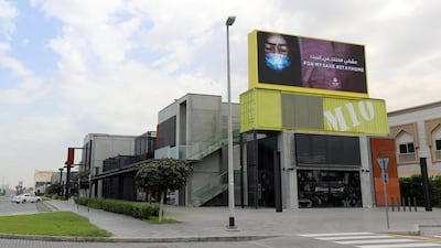 The artworks can be seen atop buildings or underneath street lamps. Chris Whiteoak / The National