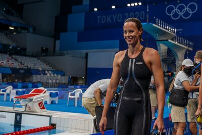 Italian swimmer Federica Pellegrini in 2020. EPA
