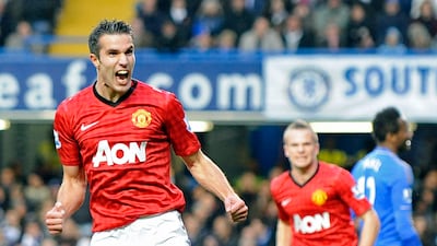 13) Robin van Persie - 144 goals in 280 games. (Arsenal 96 goals, Mamnchester United 48). EPA