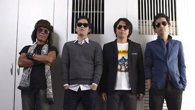 Eraserheads: Marcus Adoro, Raimund Marasigan, Buddy Zabala and Ely Buendia. Photo by G-nie Arambulo