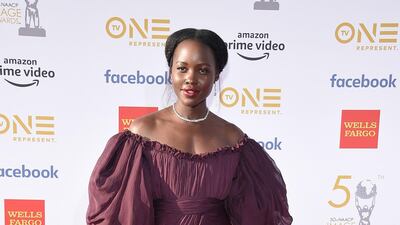 Lupita Nyong'o in Giambattista Valli. Photo: AFP
