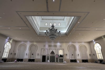 This mosque opened in 2011 and its square minaret and overlapping roof tiles are typical of many mosques found in Morocco. Pawan Singh / The National