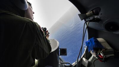 A French soldier aboard an aircraft during the search for debris from the crashed EgyptAir flight MS804 over the Mediterranean Sea. On June 1, 2016, Egypt’s ministry of civil aviation reported that a French Naval vessel had picked up signals believed to be from the plane in the Mediterranean Sea. Alaxandre Groyer / Marine Nationale / AFP