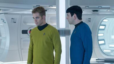 Chris Pine and Zachary Quinto in Star Trek: Into Darkenss. Zade Rosenthal / Paramount Pictures