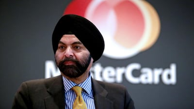 Ajay Singh Banga, who is from the city of Pune in Maharashtra, is the chief executive of Mastercard. Pau Barrena / Bloomberg