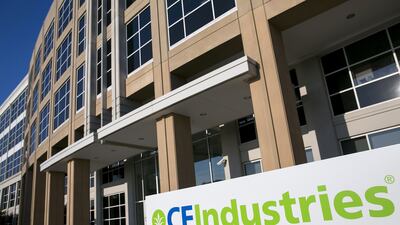 The headquarters of CF Industries Holdings, Inc., in Deerfield, Illinois on August 9, 2014. Photo Credit: Kristoffer Tripplaar/ Sipa USA