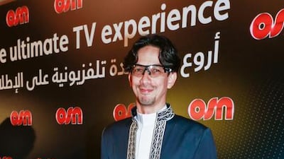 Ahmed Sahab on the OSN red carpet event at Dubai’s Jumeirah Zabeel Saray Hotel. Victor Besa for The National