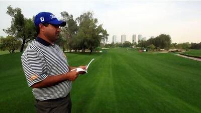 Mohammed Munir had limited time to study the course but, as the first Pakistani to play in Dubai, he was not complaining. Satish Kumar / The National