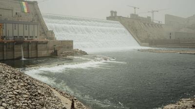 The Grand Ethiopian Renaissance Dam in Guba, Ethiopia. AFP