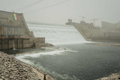 A general view of the Grand Ethiopian Renaissance Dam in Guba, Ethiopia. AFP