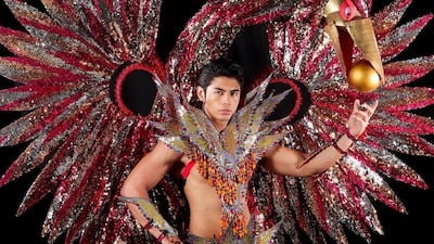 Mister International Philippines Myron Jude Ordillano in his national costume.
