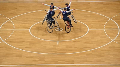 Stunts at the UCI Cycling World Championships in Glasgow. AFP