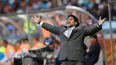 Diego Maradona's now infamous handball goal against England in the 1986 World Cup may earn him a less-than-welcome reception should he take up the reins at Aston Villa.