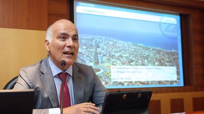 Josep Pique, the chief executive of Barcelona City Council’s economic growth office, says smart-city technology is one of three elements for a city’s transformation. Satish Kumar / The National