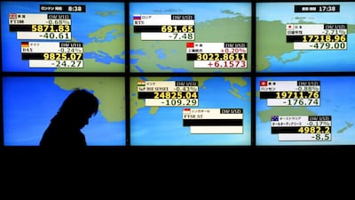 More than US$2.3 trillion was wiped off the value of global share prices in just five days, according to the S&P Global Broad Market index. Toru Hanai / Reuters