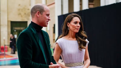 Britain's Prince William and Catherine, Duchess of Cambridge, arrive at the Earthshot awards ceremony in London. Reuters.