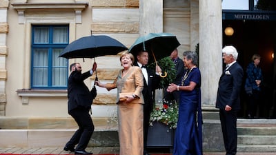 German chancellor Angela Merkel at the opening of the Bayreuth Wagner opera festival in Bayreuth, Germany. Michaela Rehle / Reuters