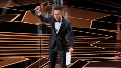 Sam Rockwell wins Best Supporting Actor Oscar for Three Billboards Outside Ebbing, Missouri. Lucas Jackson / Reuters