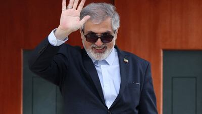 Iranian ambassador to Australia Ahmad Sadeghi outside his residence in Canberra after being given seven days to leave the country over the alleged orchestration of anti-Semitic attacks by his country. Reuters