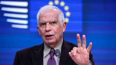 The EU's High Representative for Foreign Affairs Josep Borrell in Brussels, Belgium, on November 13. EPA