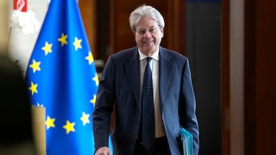 European Commissioner for Economy Paolo Gentiloni. AP