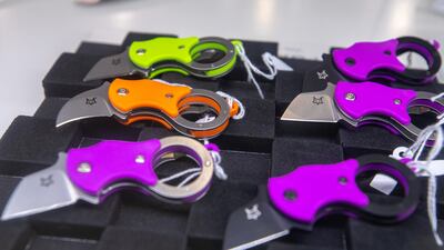 Wares on display at the Tamreen stall at Adihex. Victor Besa / The National