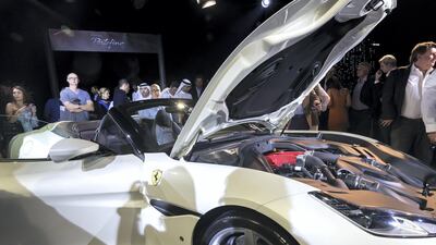 Dieter Knechtel, chief executive of Ferrari Far East and Middle East, called the car 'a very beautiful addition' to the carmaker's range. Antonie Robertson / The National