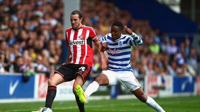 Leroy Fer of QPR battles with John O'Shea of Sunderland during their Premier League match on Saturday, which QPR won 1-0. Clive Rose / Getty Images