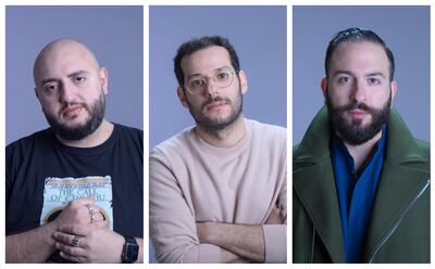 From left to right, Daniel Habib, Firas Abou Fakher and Nasri Atallah, the co-founders of Last Floor Productions. Last Floor Productions