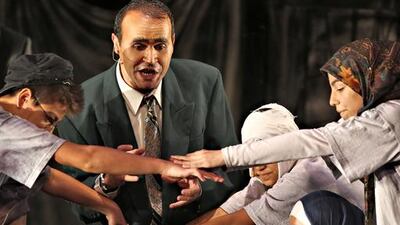 Oliver demands more food in the first ever Arabic language adaptation of "Oliver" in Amman, Jordan. Salah Malkawi for The National