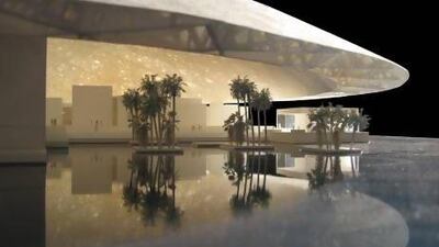 An artist's impression of the Louvre Abu Dhabi. Courtesy TDIC