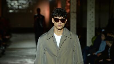 Loose elegance on the runway for the Autumn/Winter 2020 Qasimi show at London Fashion Week Men's. Getty