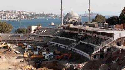 Besiktas' Inonu Stadium in Istanbul is being torn down to make way for a state-of-the-art facility. Osman Orsal / Reuters