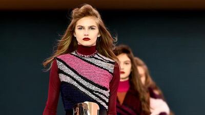 ROKSANDA ILINCIC, FEBRUARY 23, 10AM, LONDON. Beautiful colours swirled to perfection at Roksanda Ilincic. Ben Stansall / AFP photo