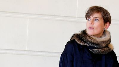 Stella Tennant seen ahead of the Metiers d'Art Show in Paris by Chanel, December 2016. Reuters