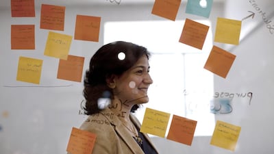Najla Al Midfa, the general manager of Sheraa, says entrepreneurship cannot be implemented overnight. Anna Nielsen for The National