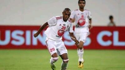 Marcelo Oliveira, seen here in the Sharjah shirt, will represent Al Wahda from this season. Pawan Singh / The National
