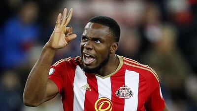 Sunderland's Victor Anichebe reacts in his club's match with Leicester City on December 3, 2016. Lee Smith / Reuters