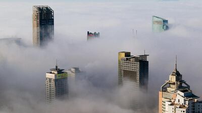 Fog in Qingdao, Shandong province, China. Reuters