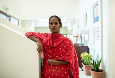 Veerammal Radhakrishnan will soon return home to India. Victor Besa / The National