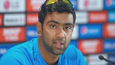 India's Ravichandran Ashwin speaks at a press conference prior to starting a final training session ahead of the 2015 Cricket World Cup Pool B match between the West Indies and India in Perth on March 5, 2015. AFP PHOTO / Greg WOOD