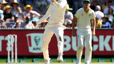 Nathan Lyon (off-spinner, Australia): Lyon may be slightly fortunate to make the XI - ahead of fellow off-break bowler, Sri Lanka's Dilruwan Perera - because the former had up until this week taken one more wicket than his Australian counterpart. But in the interest of having an even spread of players from across the world, Lyon makes the cut. The fact he has taken 49 wickets - not counting the Melbourne Test - from 10 Tests may be enough for him to get into this side. But what is impressive is the way he has troubled the Indian batsmen, who are usually good against slow bowling. Hamish Blair / EPA