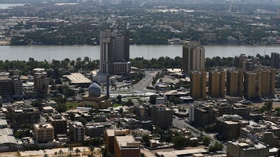 An aerial view of Baghdad. Iraq, Opec’s second-largest producer, depends on oil revenue to meet 90 per cent of government expenditure. Reuters