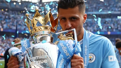 Rodri won 12 major honours, including four Premier League titles, two FA Cups, three League Cups and the Uefa Champions League. Reuters