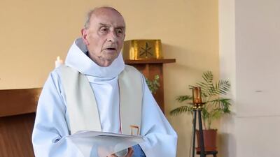 Father Jacques Hamel, the priest murdered during mass on July 26,2016 by two attackers who stormed the church of Saint Etienne-du-Rouvray, Normandy. Photo Paroisse Saint Etienne-du-Rouvray /AFP