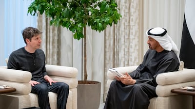 Sam Altman meets President Sheikh Mohamed in Abu Dhabi. OpenAI says it is offering data residency services to its business customers in the UAE. UAE Presidential Court