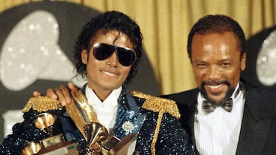Quincy Jones (right) first met Michael Jackson when they both worked on the musical 'The Wiz'. He went on to produce some of Jackson's biggest albums including the Grammy Award winning 'Thriller'. AP