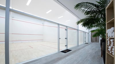 The squash and tennis courts are popular with sports clubs. Courtesy Jumeirah